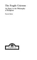 Front cover of The fragile universe by Burke, T. Patrick
