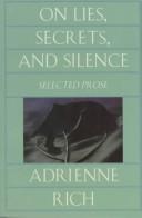 Front cover of On lies, secrets, and silence by Adrienne Rich