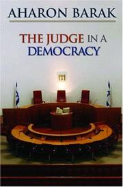 Cover of The judge in a democracy by Aharon Barak