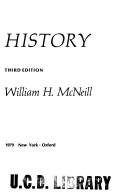 Cover of A World History by William Hardy McNeill