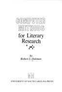 Cover of Computer methods for literary research by Robert L. Oakman