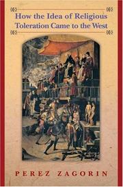 Cover of How the Idea of Religious Toleration Came to the West by Perez Zagorin
