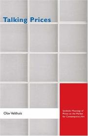 Cover of Talking prices by Olav Velthuis