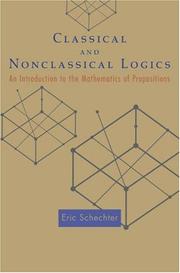 Cover of Classical and nonclassical logics by Eric Schechter