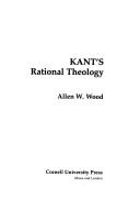 Cover of Kant's rational theology by Allen W. Wood