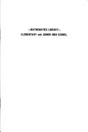 Cover of Mathematics library by Margariete Montague Wheeler
