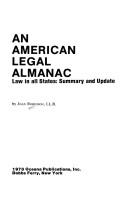 Front cover of An American legal almanac by Robinson, Joan