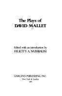 Front cover of The plays of David Mallet by David Mallet
