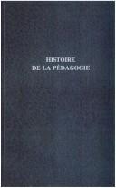 Front cover of Histoire de la pédagogie by René Hubert