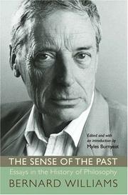 Front cover of The sense of the past by Bernard Arthur Owen Williams
