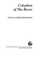 Front cover of Colophon of the rover by Charles Edward Eaton