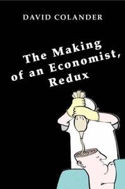 Cover of The making of an economist, redux by David Colander