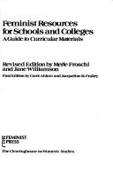 Front cover of Feminist resources for schools and colleges by Merle Froschl