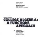 Front cover of College algebra by Mervin Laverne Keedy