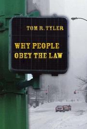 Front cover of Why People Obey the Law by Tom R. Tyler