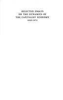 Cover of Selected essays on the dynamics of the capitalist economy 1933-1970 by Michał Kalecki