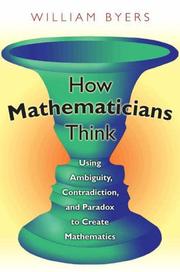 Cover of How Mathematicians Think by William Byers