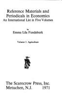 Cover of Reference Materials and Periodicals in Economics by Emma Lila Fundaburk