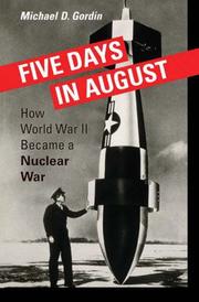 Cover of Five Days in August by Michael D. Gordin