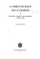 Front cover of La Bible de Macé de la Charité by Macé de la Charité.