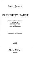 Front cover of Président Faust by Pauwels, Louis