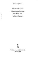 Front cover of Das Problem der Gottesvorstellungen im Werk von Albert Camus by Gisela Linde