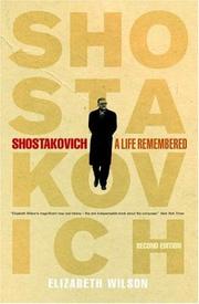 Cover of Shostakovich by Elizabeth Wilson