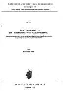 Front cover of Der Dramentext by Reinhard Zobel