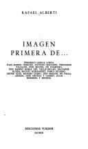 Cover of Imagen primera de .. by Rafael Alberti