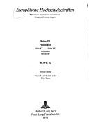 Front cover of Vernunft und Realität in der Ethik Kants by Hikmat Homsi