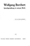 Cover of Wolfgang Borchert by Schmidt, Alfred