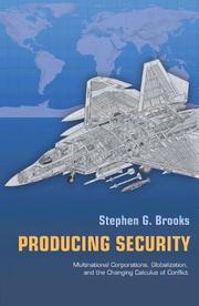 Cover of Producing security by Stephen G. Brooks