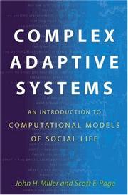 Cover of Complex adaptive systems by John H. Miller