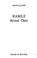 Cover of Ramuz devant Dieu by Francis Olivier