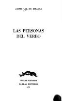 Front cover of Las personas del verbo by Jaime Gil de Biedma