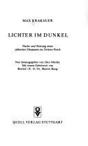 Cover of Lichter im Dunkel by Max Krakauer