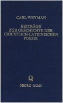 Front cover of Beiträge zur Geschichte der christlich-lateinischen Poesie by Carl Weyman