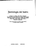 Front cover of Semiología del teatro by Francisco Rodríguez Adrados