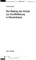 Front cover of Der Beitrag der Kirche zur Konfliktlösung in Mozambique by Ernst Otto Czempiel