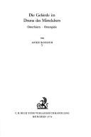 Front cover of Die Gebärde im Drama des Mittelalters by Anke Roeder