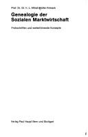 Front cover of Genealogie der sozialen Marktwirtschaft by Müller-Armack, Alfred