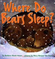 Cover of Where do bears sleep? by Barbara Shook Hazen