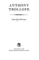 Cover of Anthony Trollope by Pope-Hennessy, James.