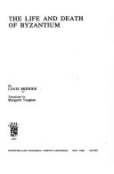 Front cover of Vie et mort de Byzance by Louis Bréhier