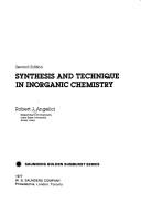 Front cover of Synthesis and technique in inorganic chemistry by Robert J. Angelici