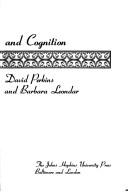 Front cover of The Arts and cognition by David N. Perkins