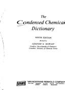 Front cover of The Condensed chemical dictionary by Gessner Goodrich Hawley