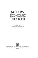 Cover of Modern economic thought by Sidney Weintraub