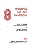 Cover of Harbrace handbook of English by John Cunyus Hodges