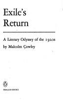 Cover of Exile's return by Malcolm Cowley